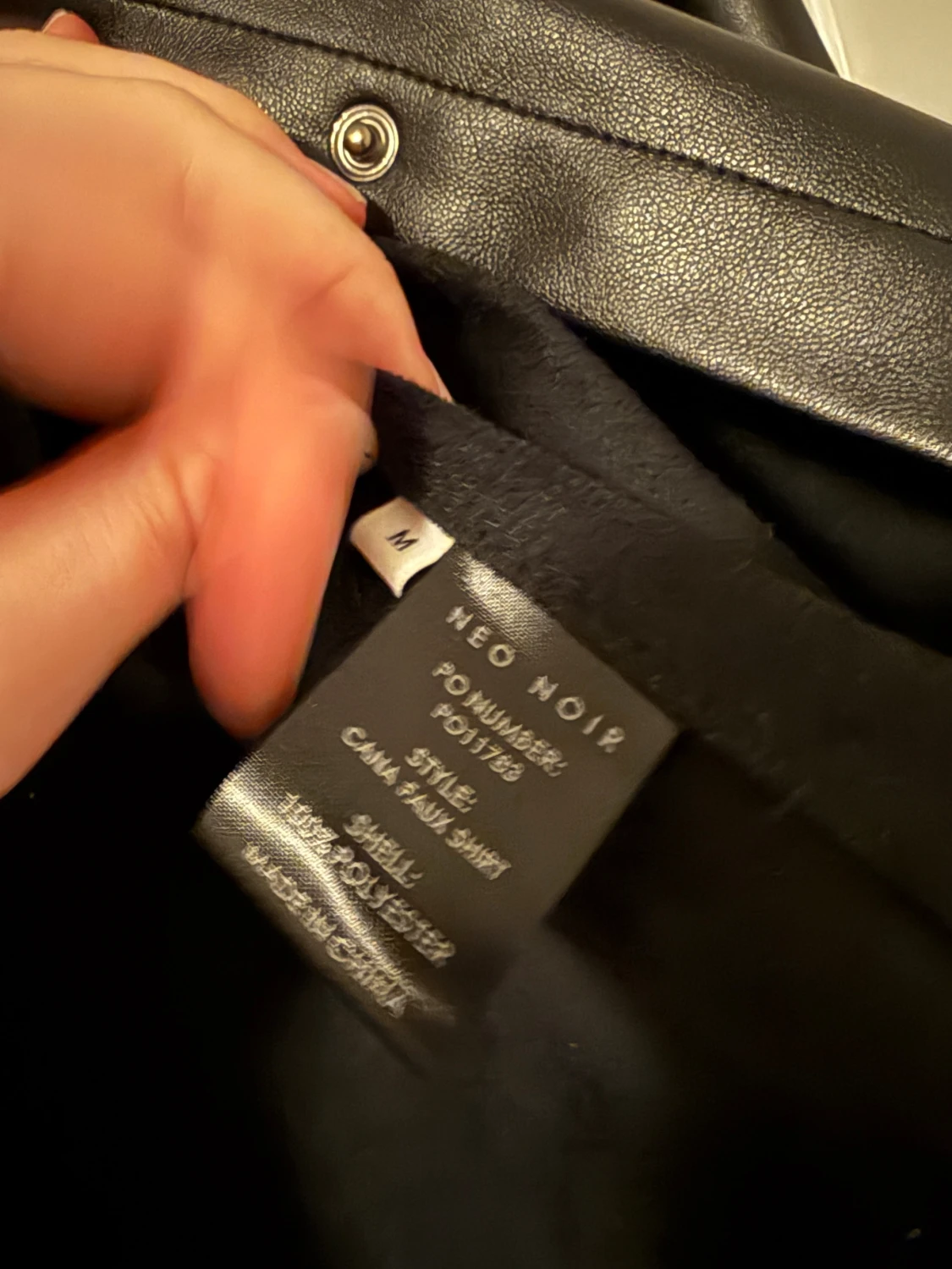 Svart skinnskjorta från Neo Noir - 2