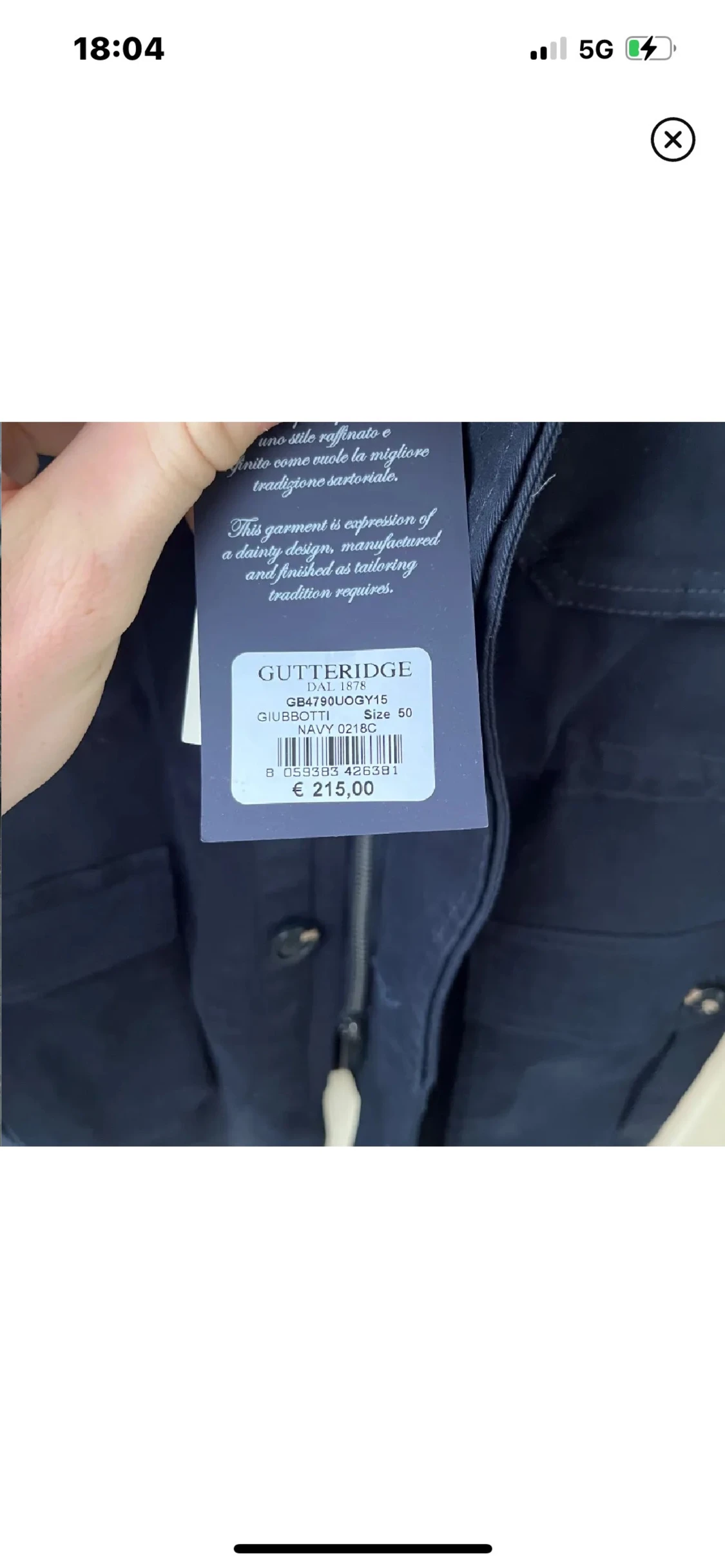 Marinblå FieldJacket från Gutteridge - 2