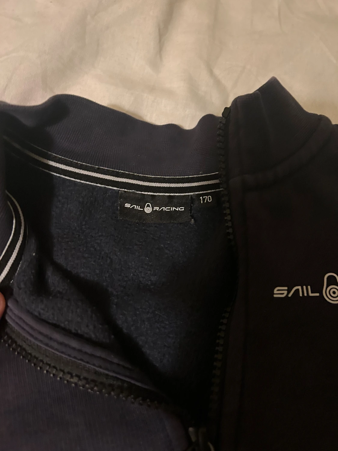 Mörkblå Sail Racing half zip tröja - 1