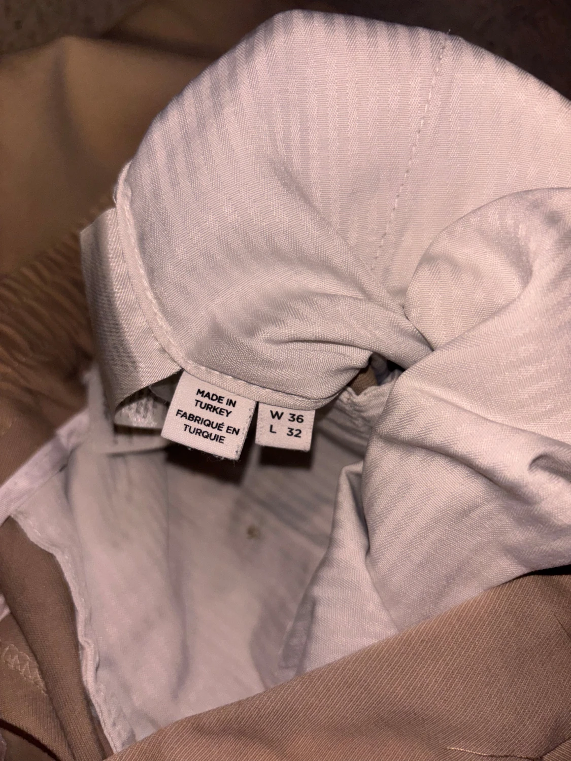 Beige chinos från Selected Homme W36 L32 - 1