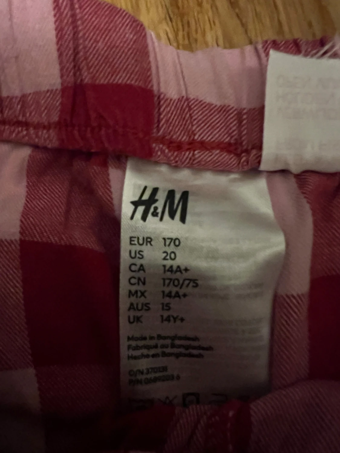 Röd- och rosa rutiga byxor H&M - 2
