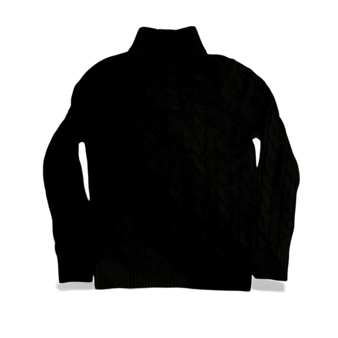 Svart kabelstickad tröja Polo Ralph Lauren - 1