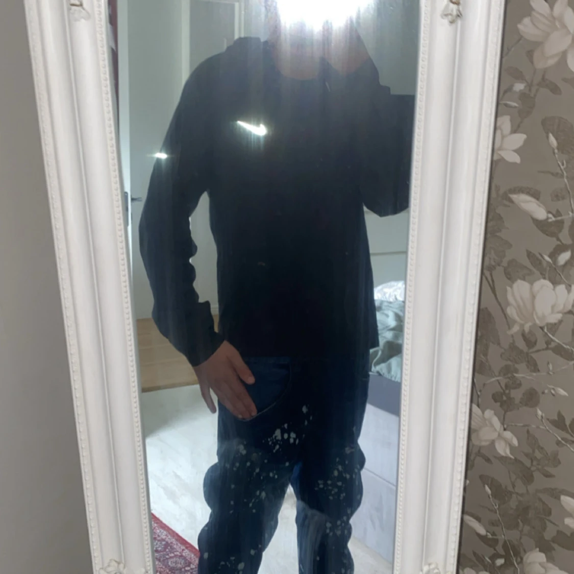 Svart Nike vindjacka med reflex - 3