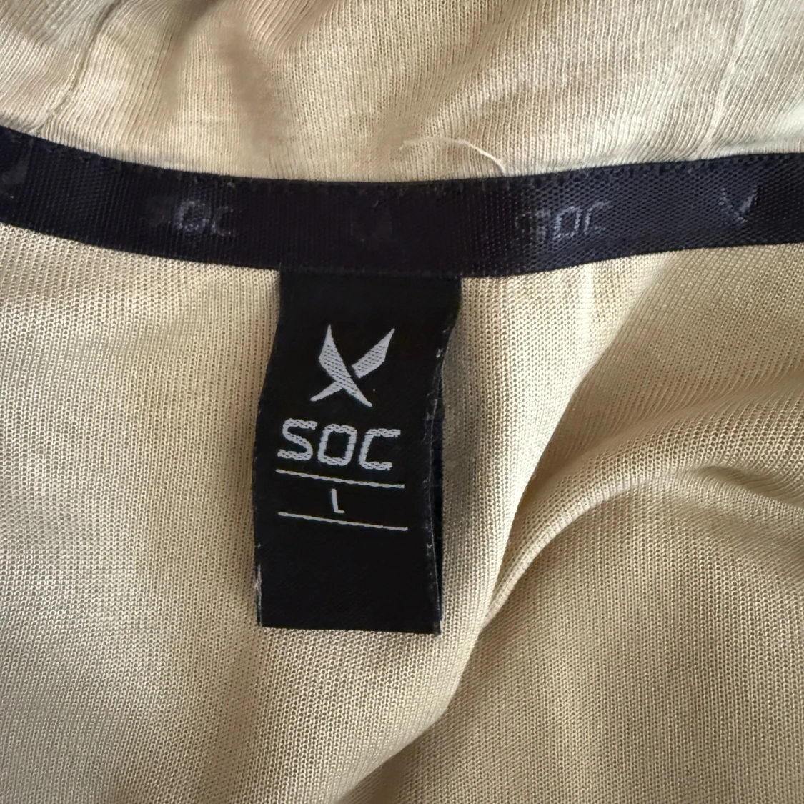 Beige hoodie från SOC med dragkedja - 3