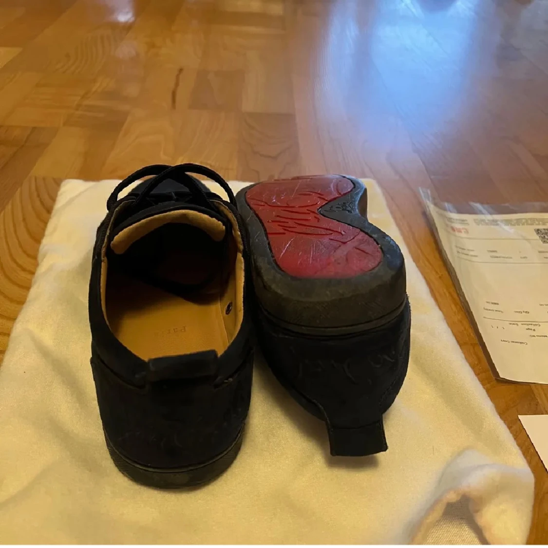 Mörkblå mocka sneakers från Louboutin - 3