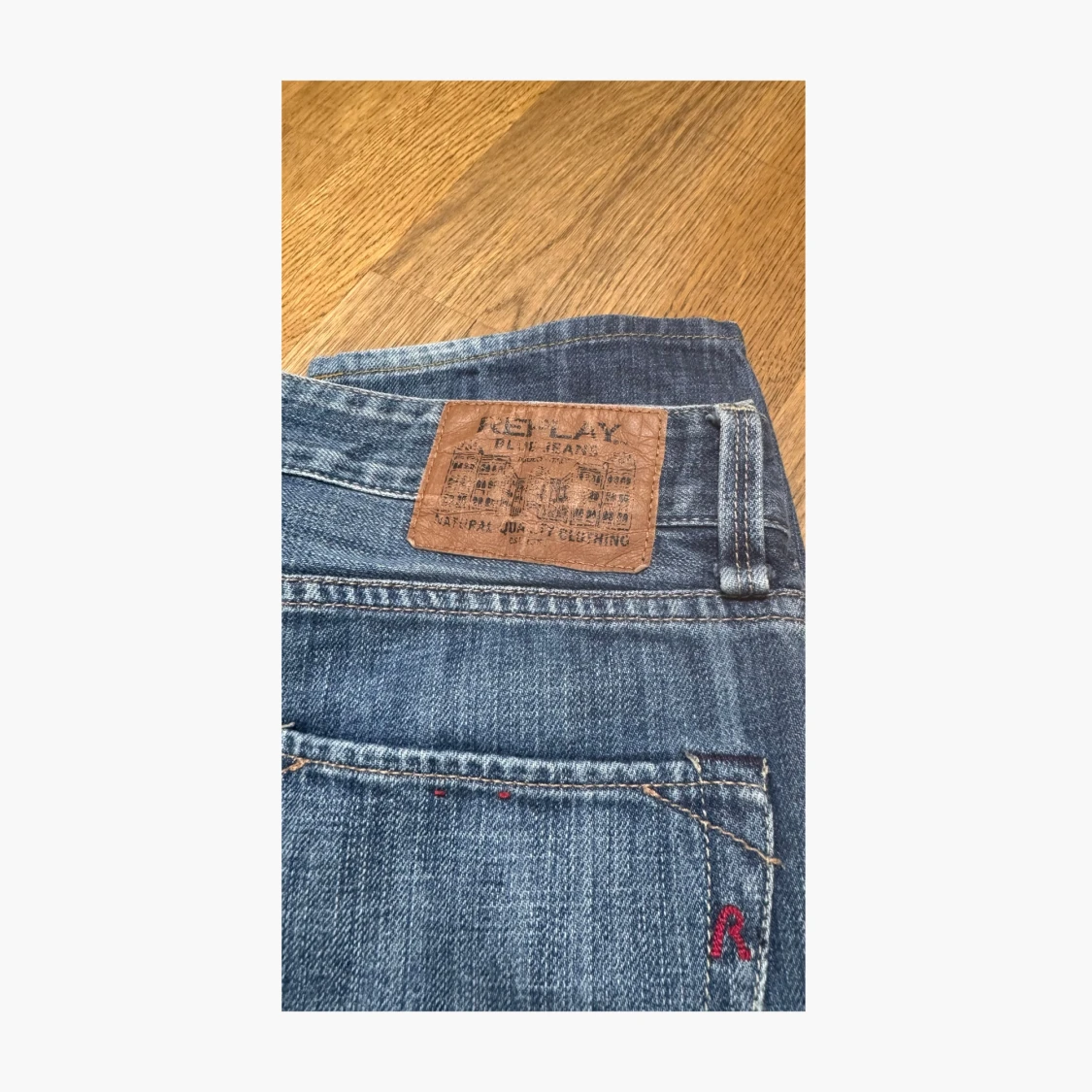 Blå Replay jeans straight fit - 3