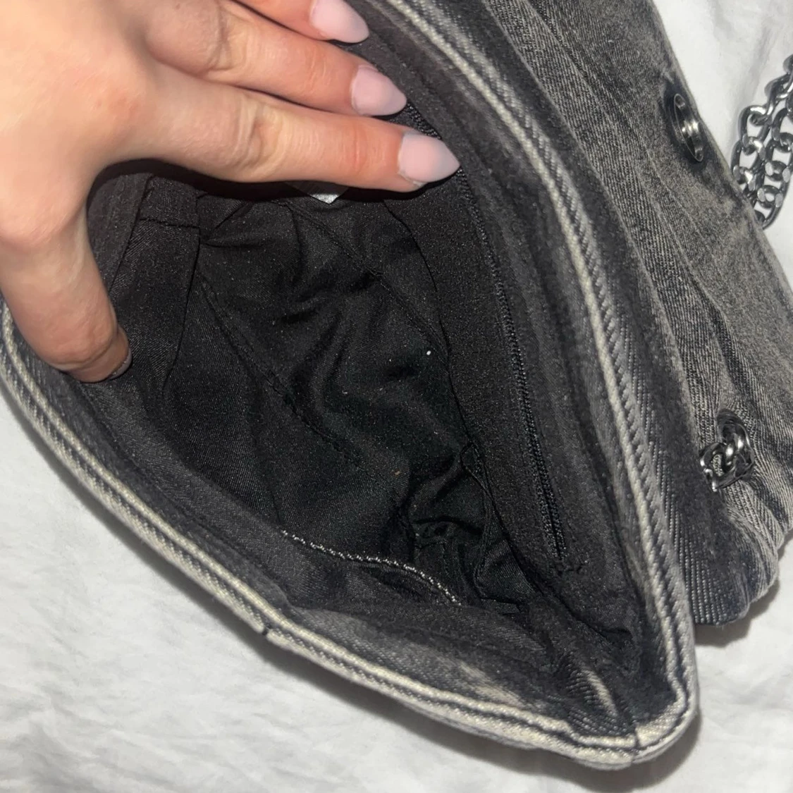 Grå jeans väska - 2