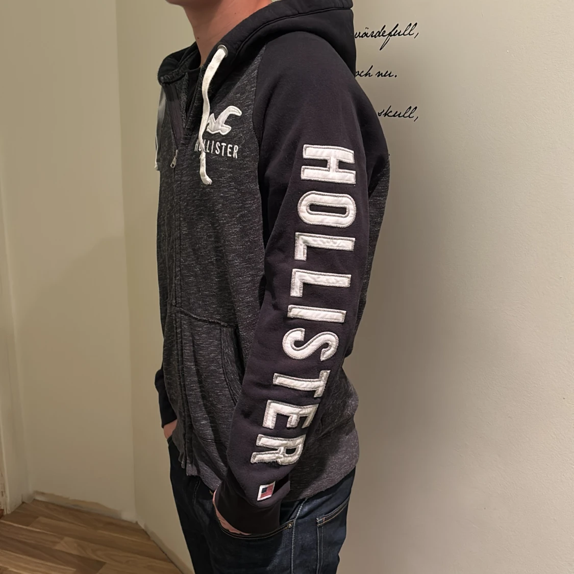 Hollister zip hoodie 