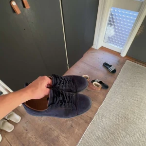 Mörkblå Loubs - Mörkblå loubs, storlek 43, lite slitna, en liten defekt på framsidan därav priset! Hör av er för mer frågor 