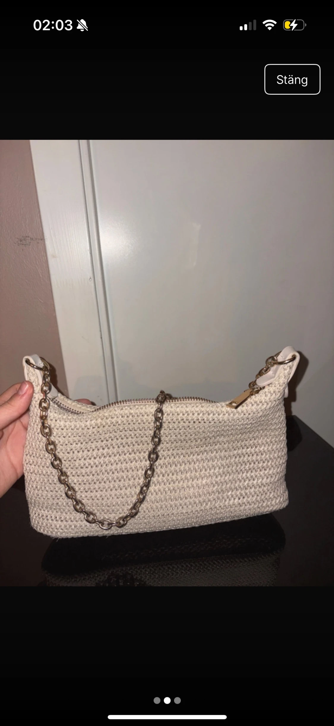 Beige axelväska från shein - 1