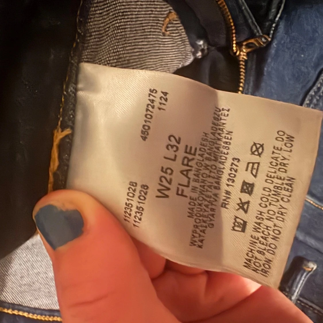 Blåa Wrangler jeans  - 2