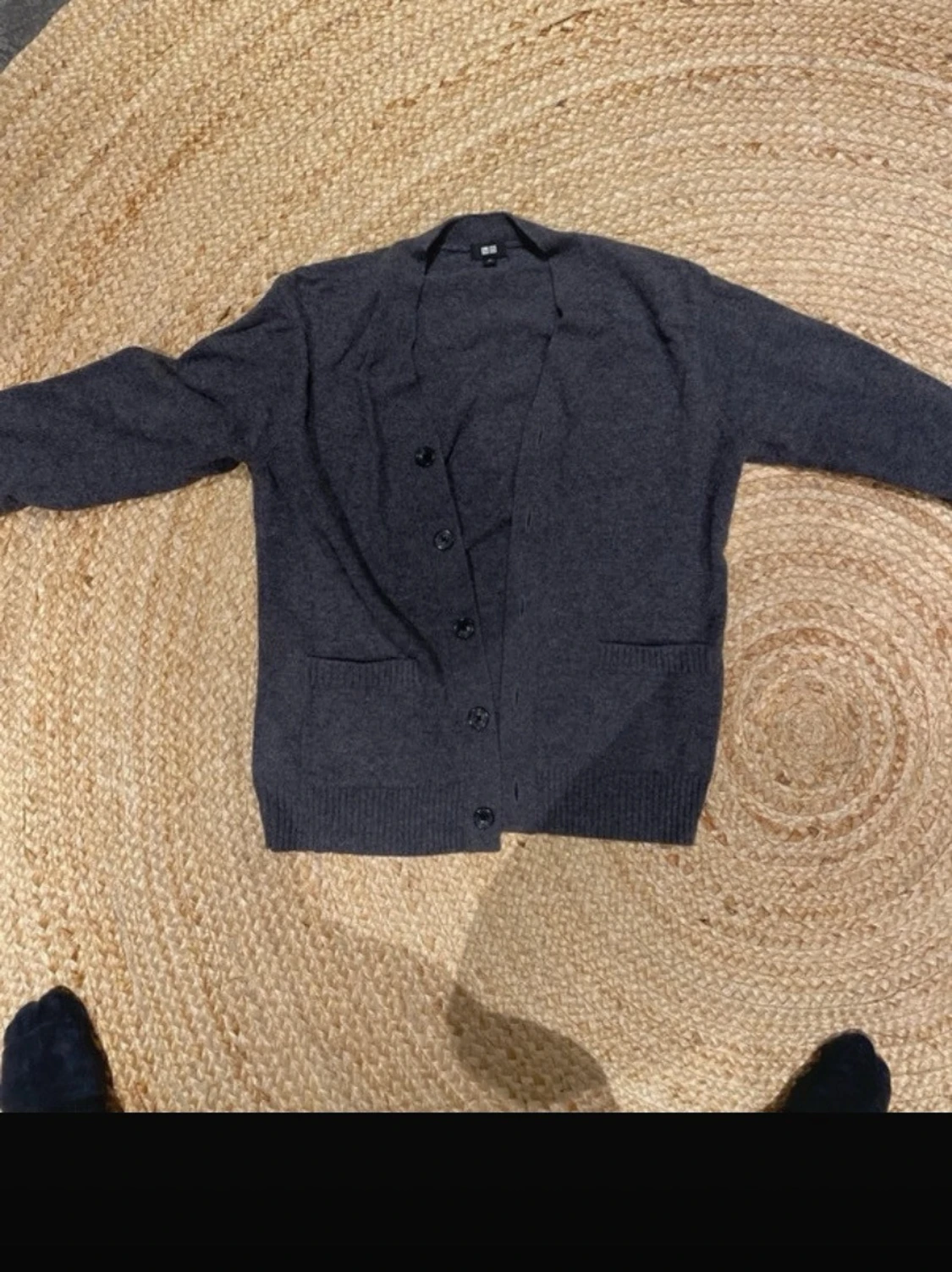 Mörkgrå kofta från Uniqlo - 2