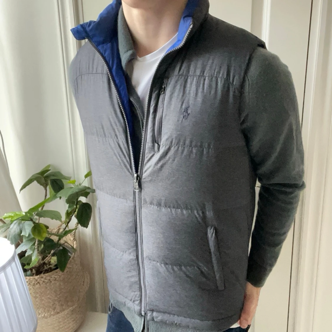 Ralph Lauren dun väst Reversible 