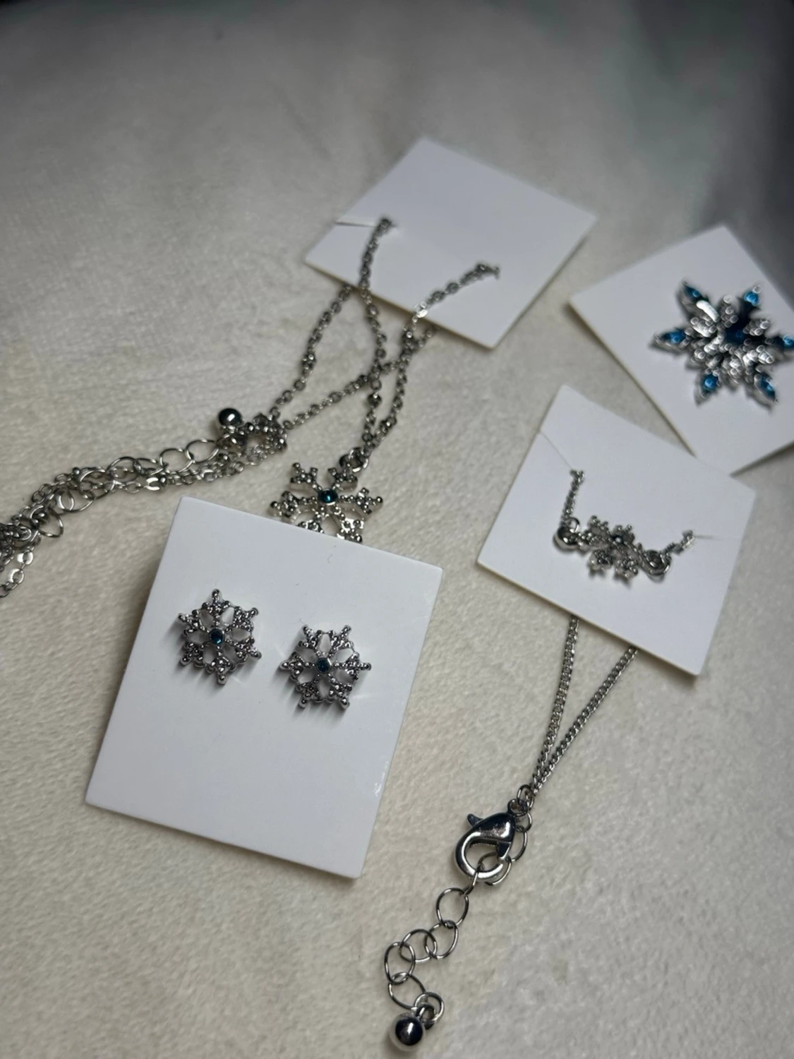 Snöflinge-Smyckeset – Halsband, Armband,berlock & Örhängen - 3