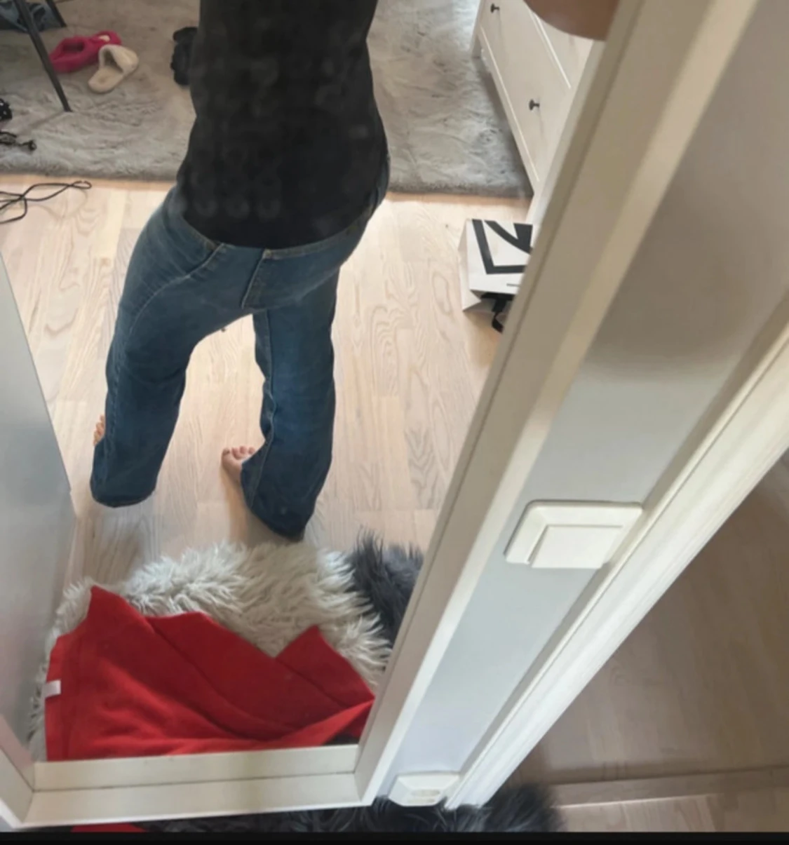Blå bootcut jeans från Lee - 1