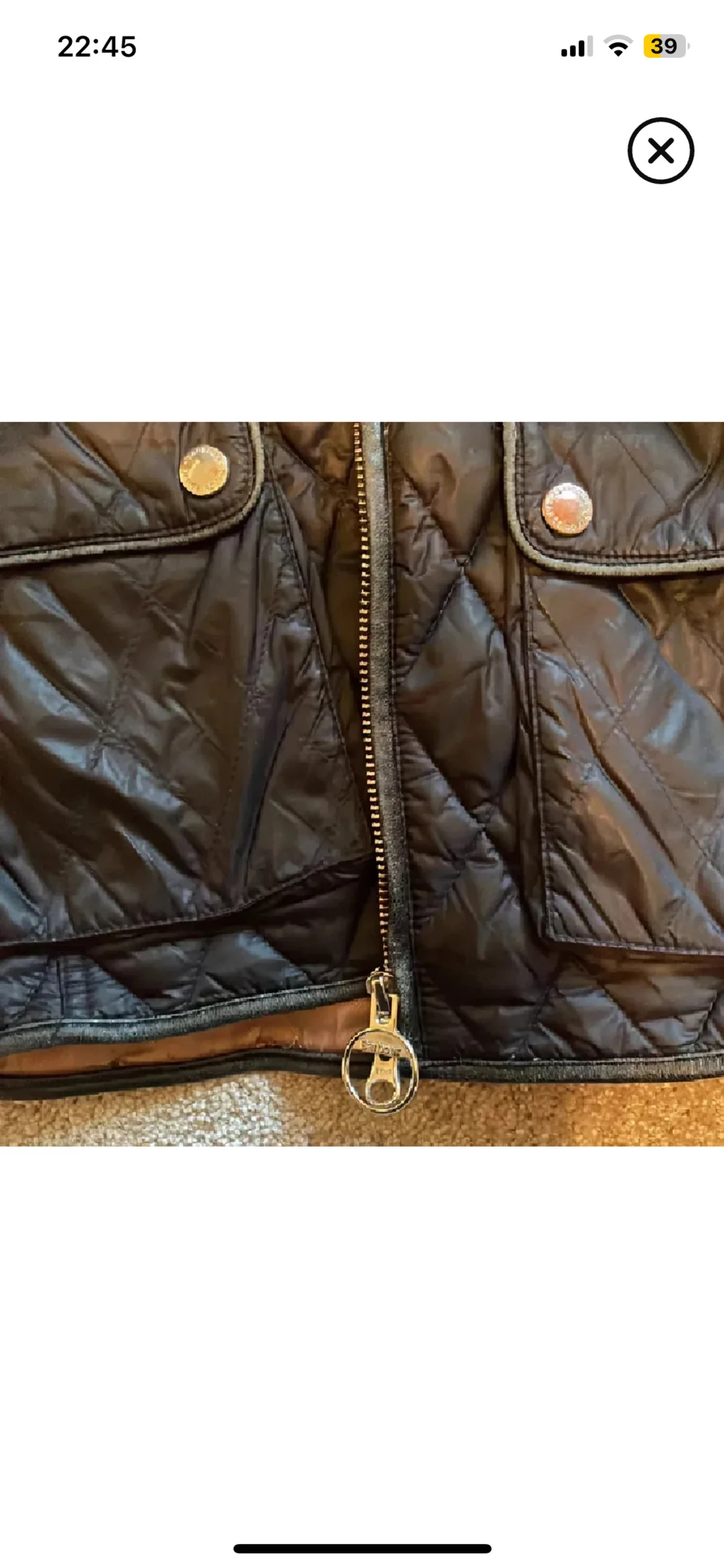 Svart quiltad jacka Barbour  - 3