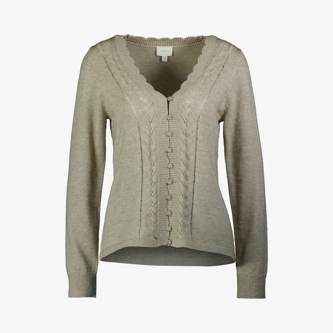 Beige kofta med detaljer - 2