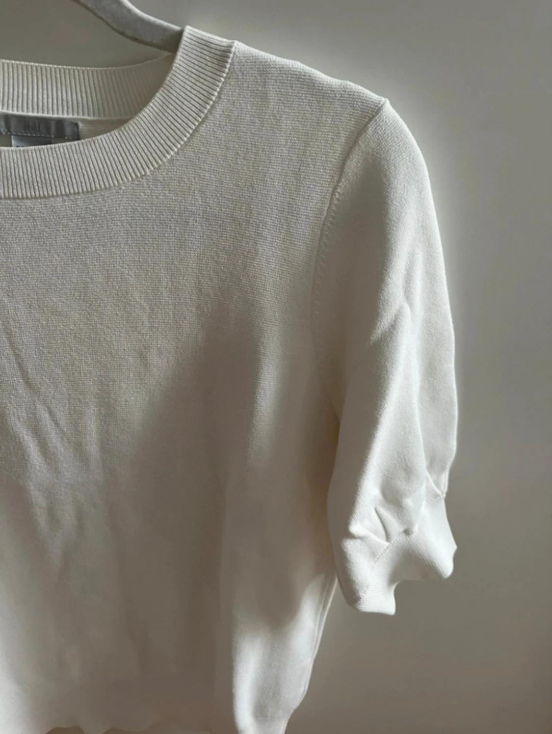 Vit stickad tröja från H&M - 2