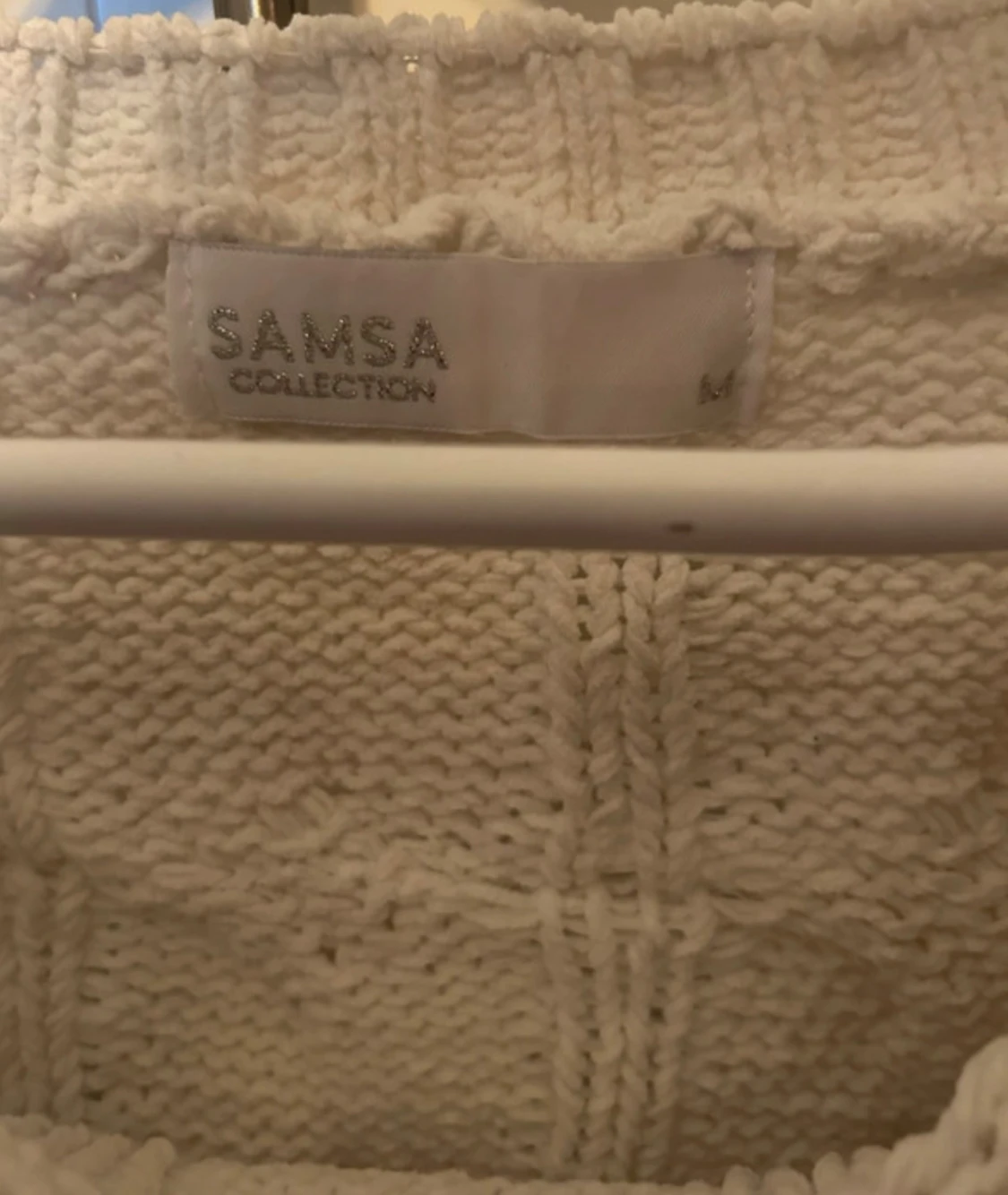 Vit stickad tröja från Samsa Collection - 1