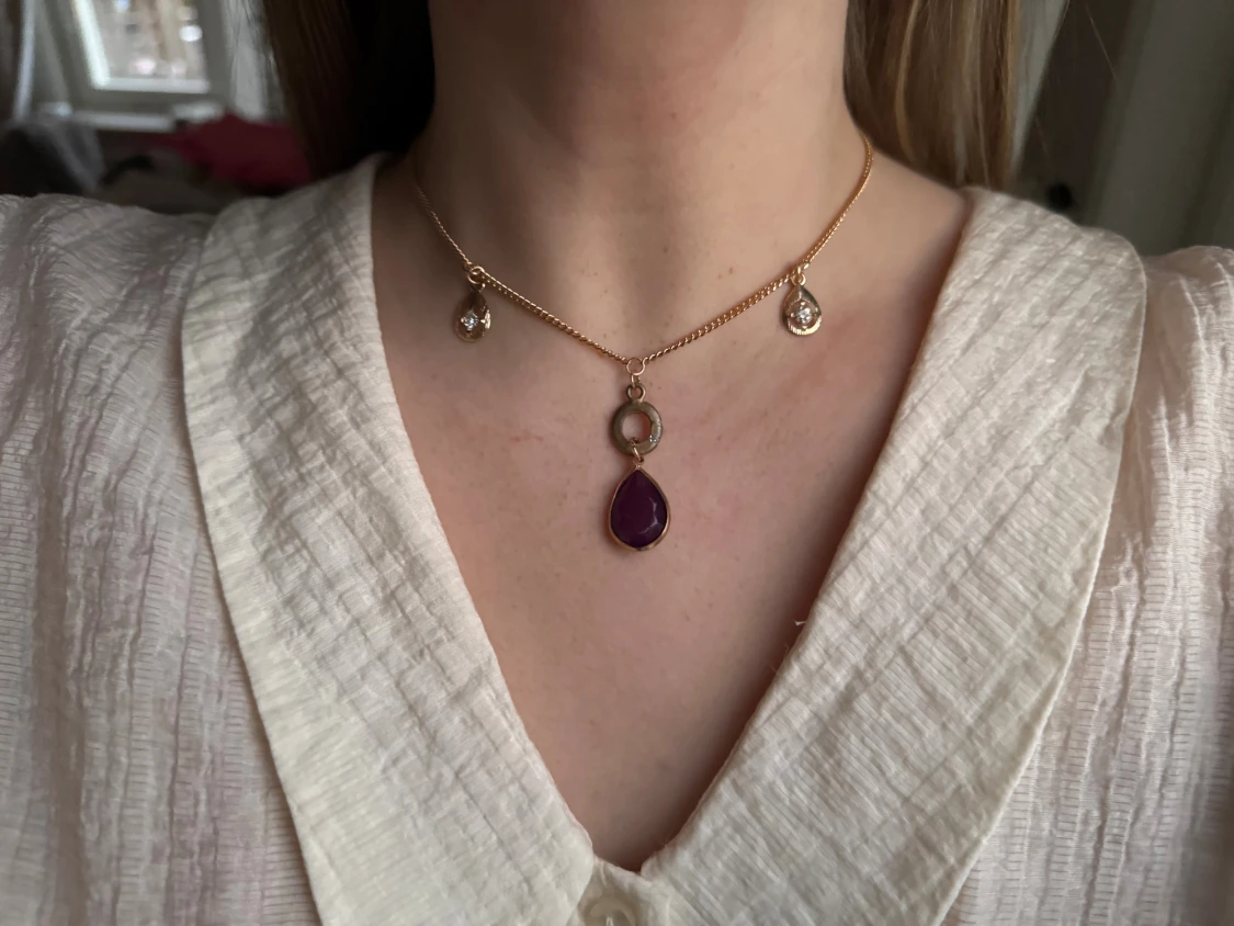 Handgjort repurposed halsband  - 3