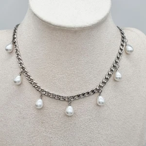 Handgjort halsband  - Material-rostfritt stål,  kedjetjocklek-5cm 