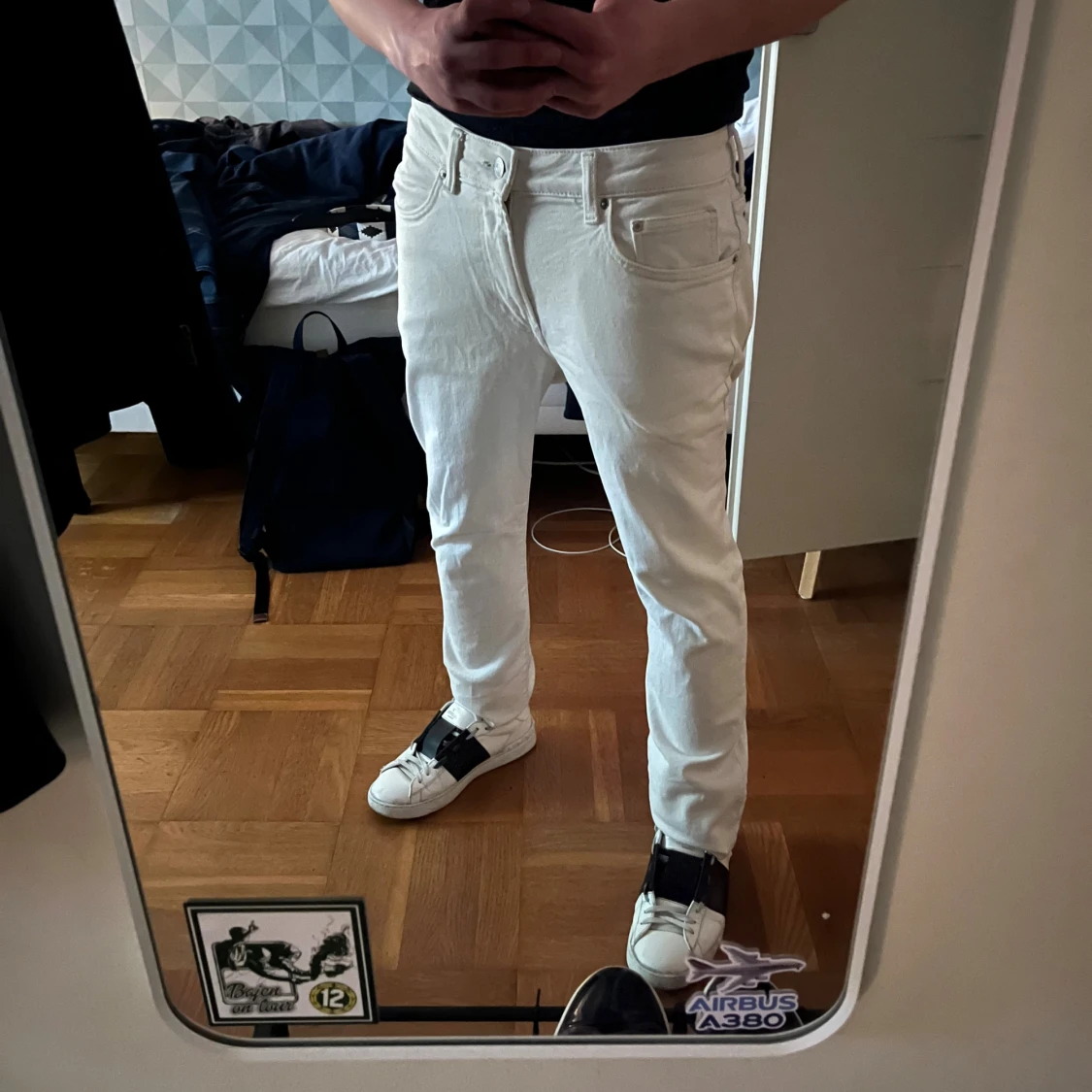 Vita jeans från H&M