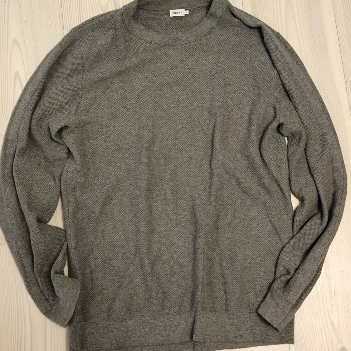 FILIPPA K Grå stickad Tröja med stripes [M] 