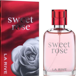 La Rive Sweet Rose parfym - Sweet Rose från La Rive har en snygg design och rosa färg som sticker ut. Perfekt för dig som vill ha något unikt i din samling. Flaskan och förpackningen har en modern look som passar unga vuxna.