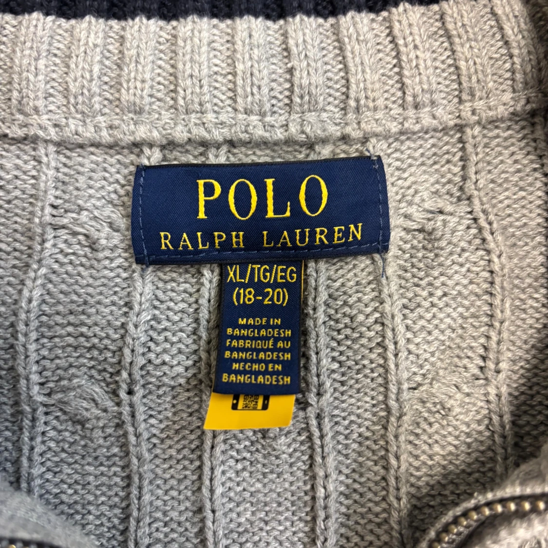 Grå stickad tröja från Polo Ralph Lauren - 2