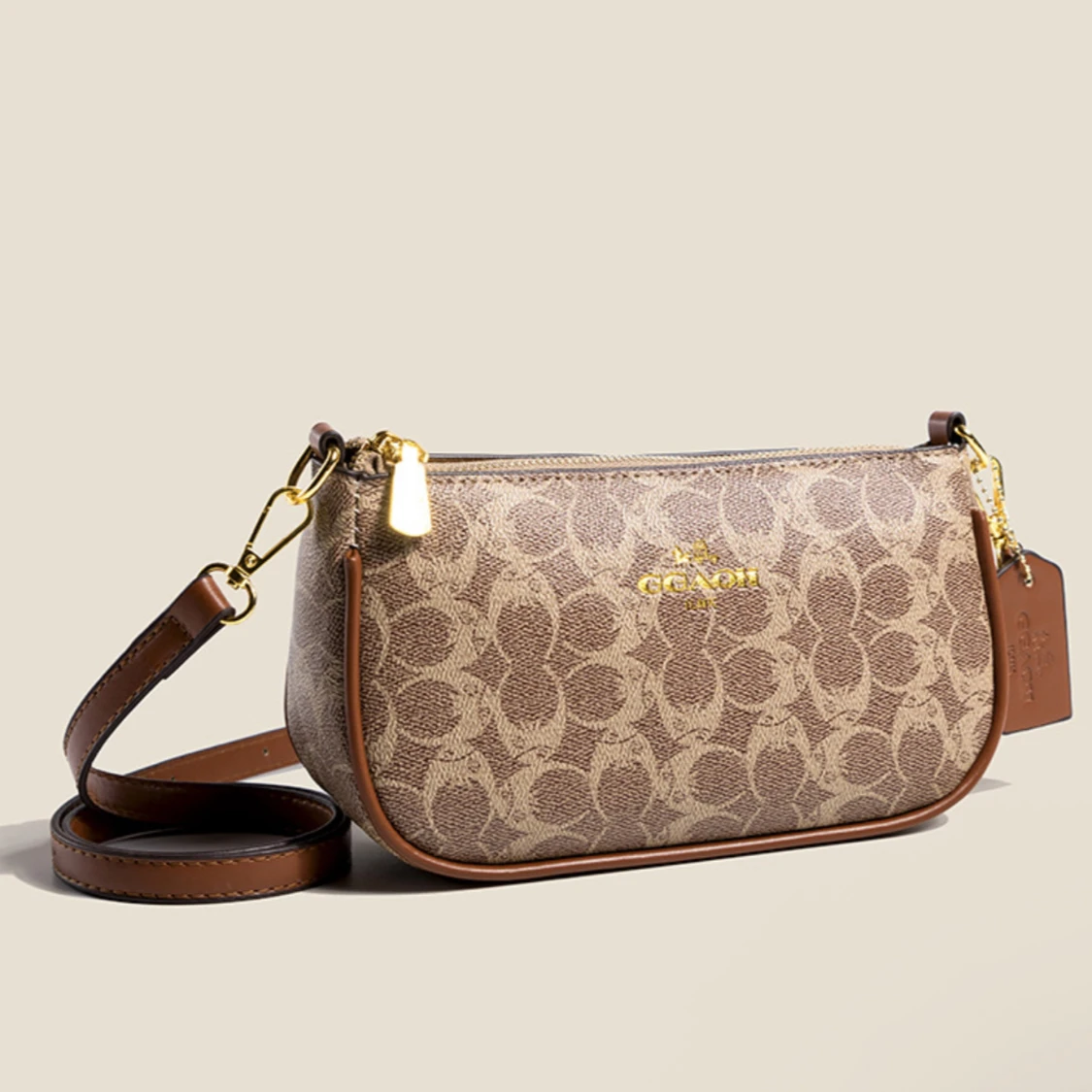 Coach axelväska med monogrammönster - 2