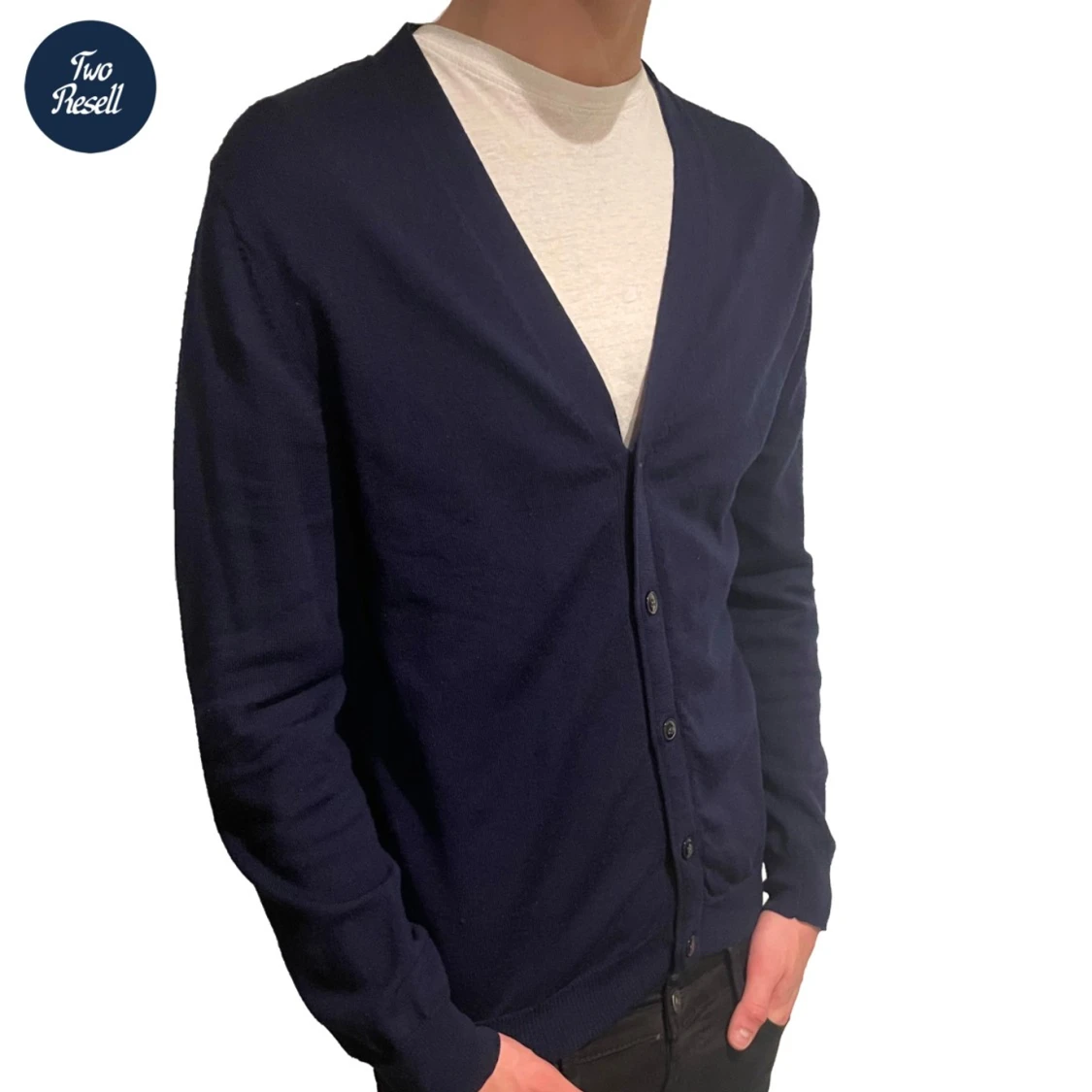 Marinblå cardigan UTFÖRSÄLJNING