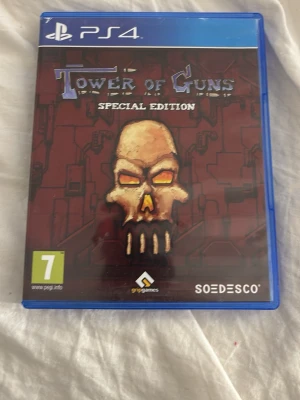 Tower of Guns Special Edition (PS4) - Tower of Guns Special Edition till PS4. Komplett med fodral och skiva i fint skick. Ett actionfyllt FPS med oändlig omspelningsbarhet, galna power-ups och vapen. Perfekt för dig som gillar utmanande och snabba spel. PEGI 7.Vill man köpa flera st sv spelen så är det bara o kontakta 