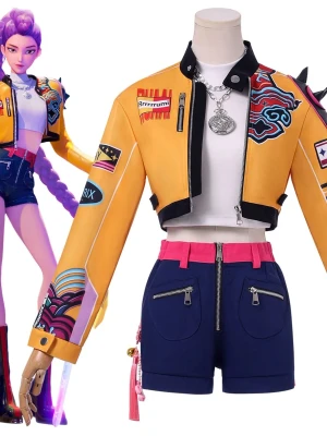 Demon Kpop Hunters Cosplay - Rumi dräkt och peruk - Som ny, för bilder på grejerna kontakta mig! ❤️