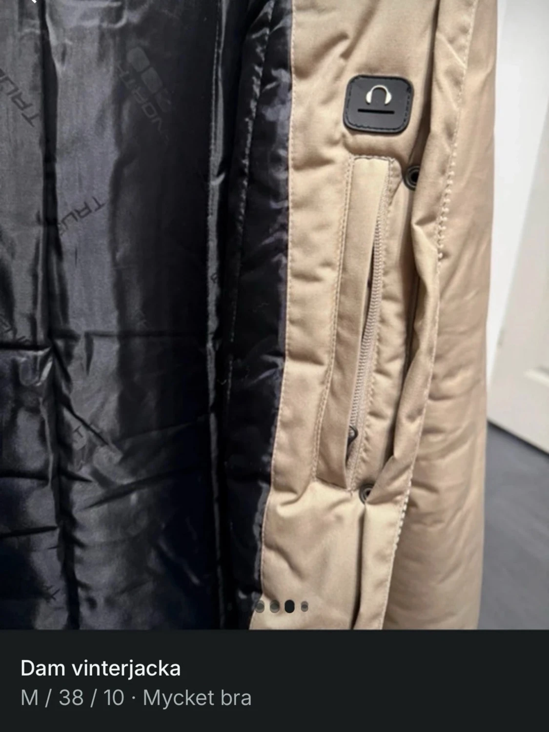 Beige vinterparkas från Trionarth - 3