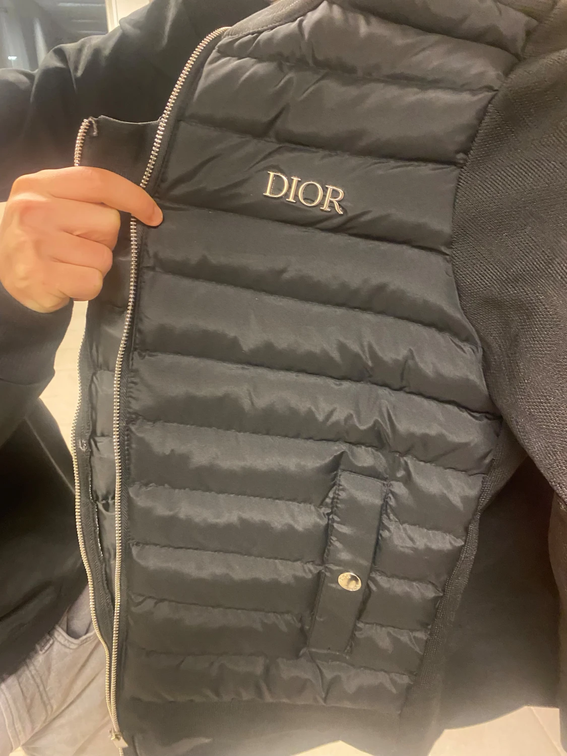 Svart dunväst från Dior