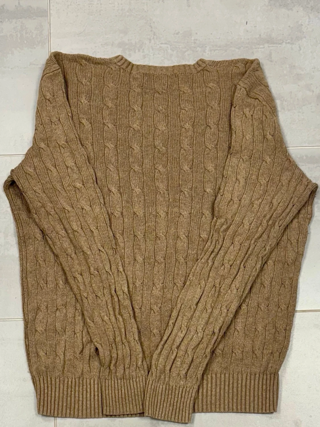 Beige stickad tröja från Polo Ralph Lauren - 1