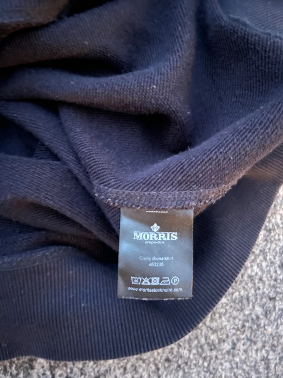 Svart sweatshirt från Morris, storlek L - 2