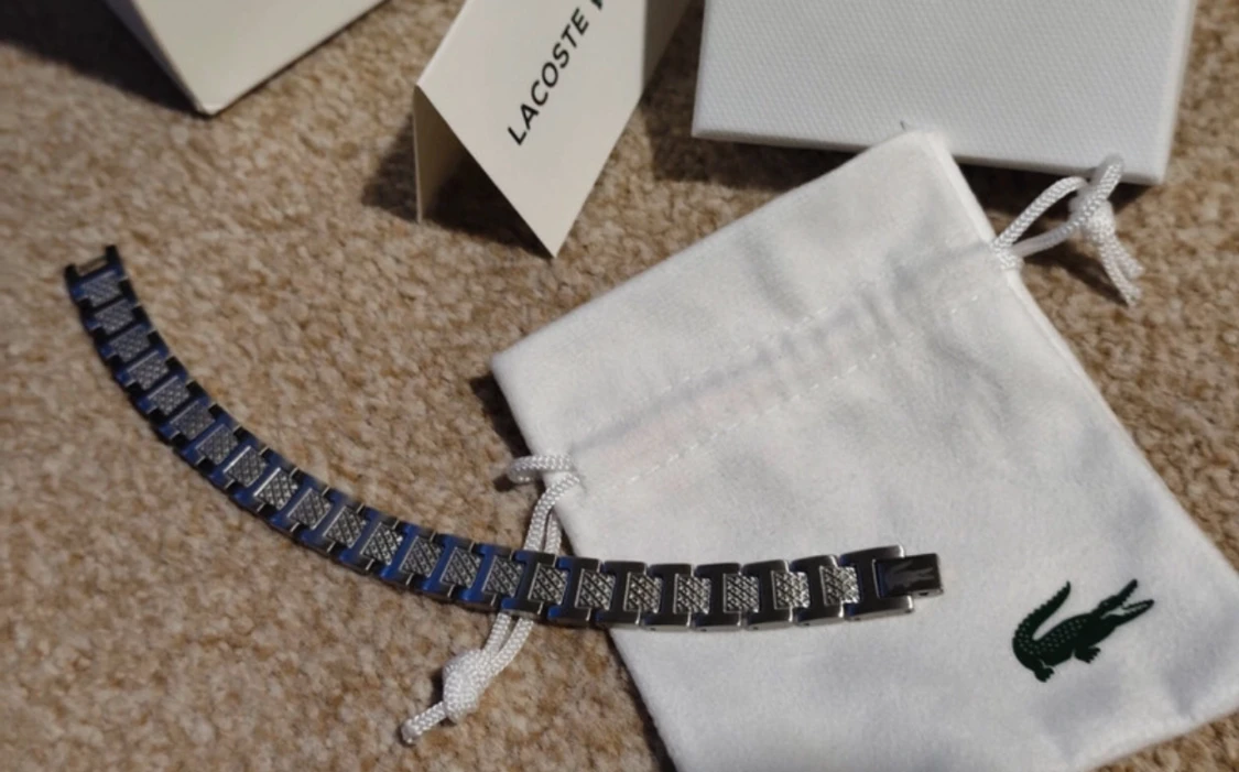 Silver Lacoste armband  - 1