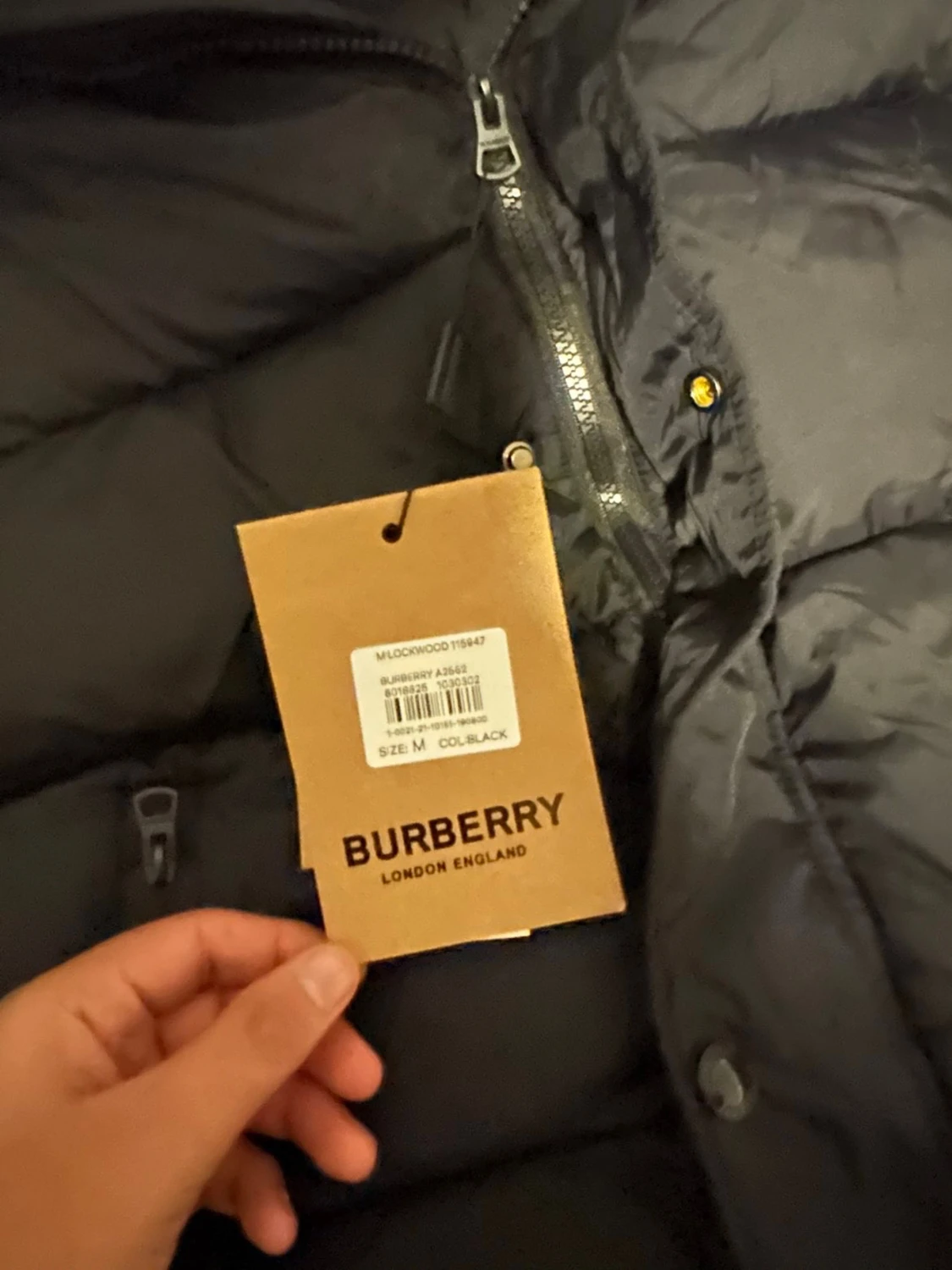 Svart pufferjacka från Burberry M - 3