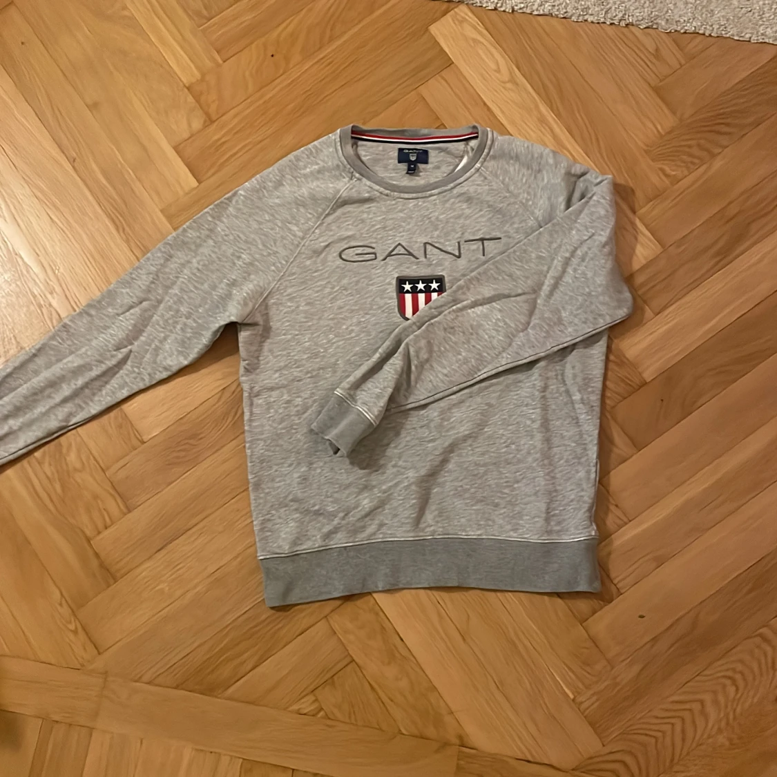 Grå sweatshirt från GANT med tryck