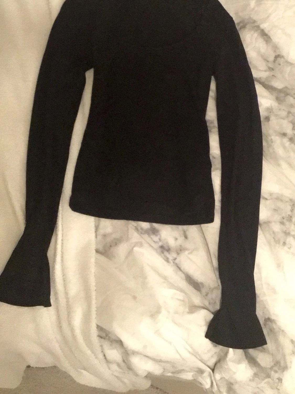 Svart långärmad topp Gina tricot