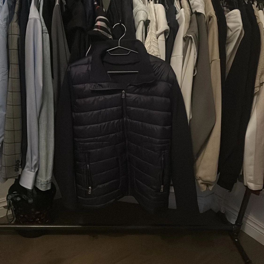 Svart Moncler pufferjacka herr - 1