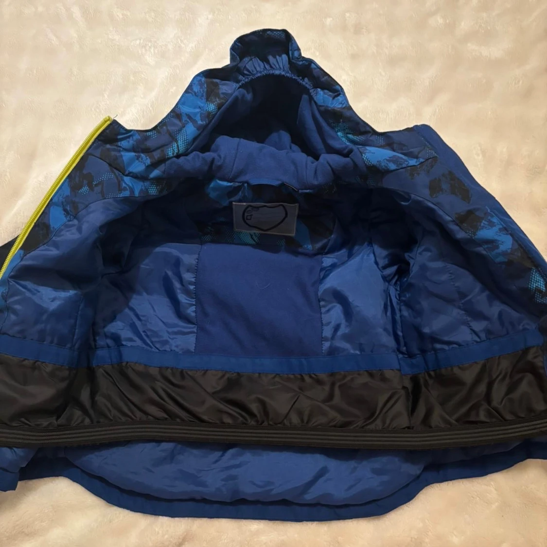 Blå vindjacka från Lupilu med huva/ kurtka  - 1