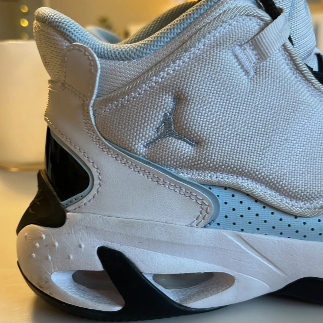 Nike Jordan 1 Flight vit/blå sneaker - 3