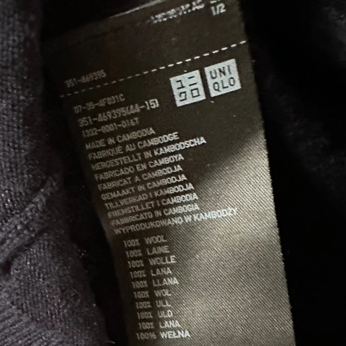 Mörkblå ulltröja från Uniqlo, M - 3