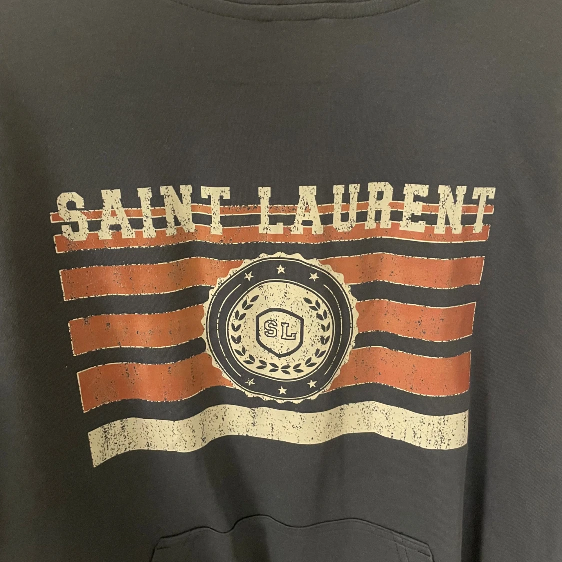 Blå Saint Laurent hoodie - 1
