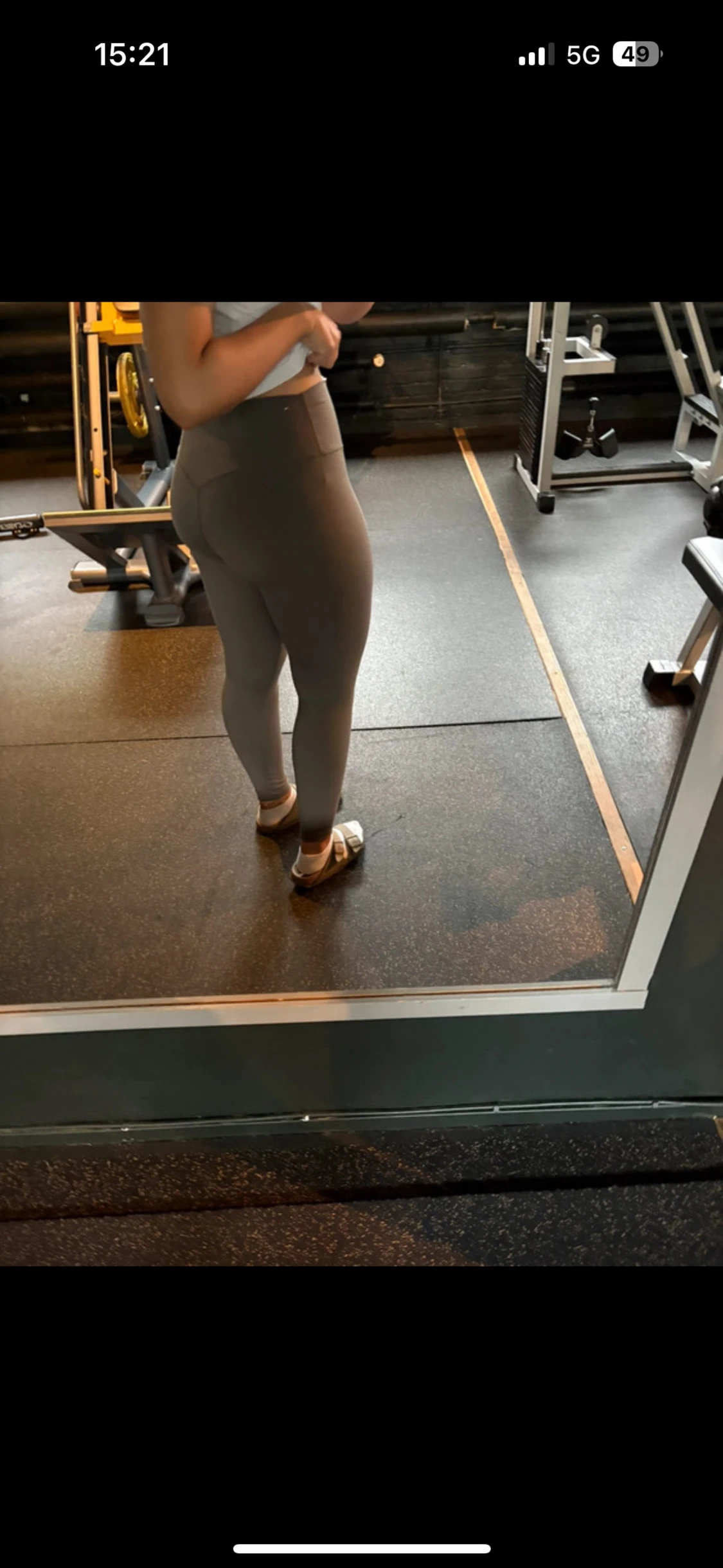 Grå träningstights från H&M move - 