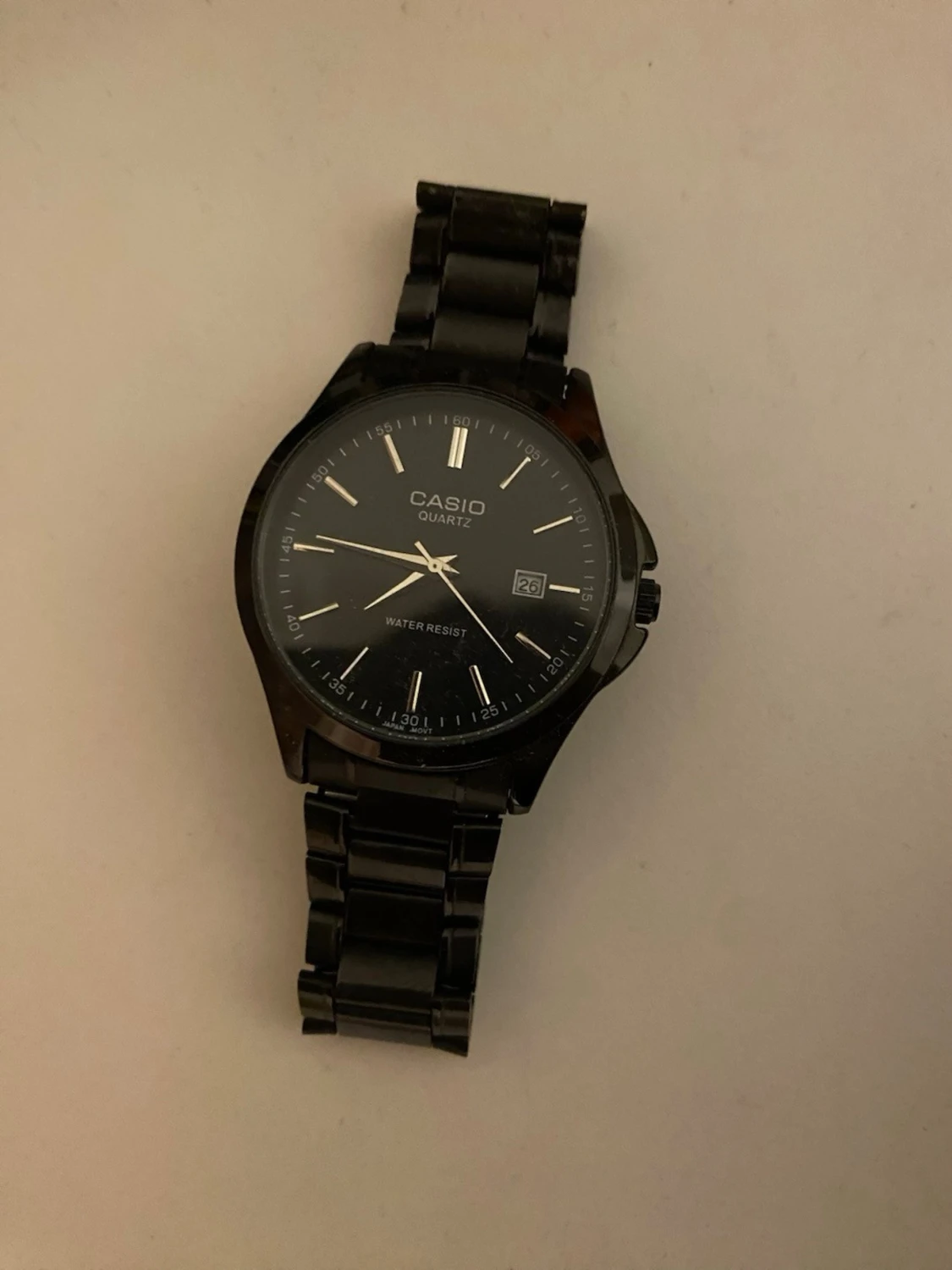 Svart Casio klocka med länkarmband - 1