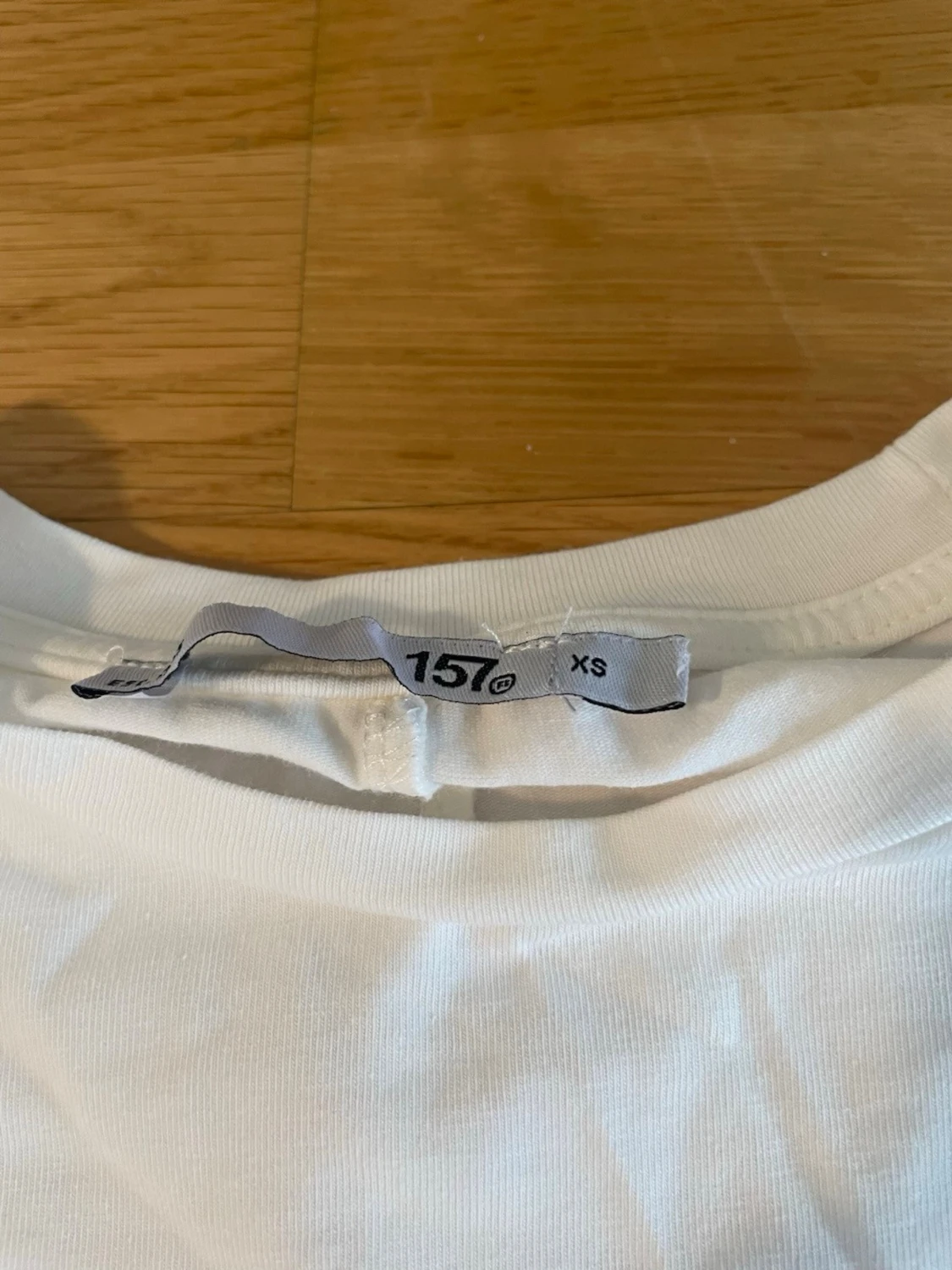 Vit croppad långärmad topp - 2