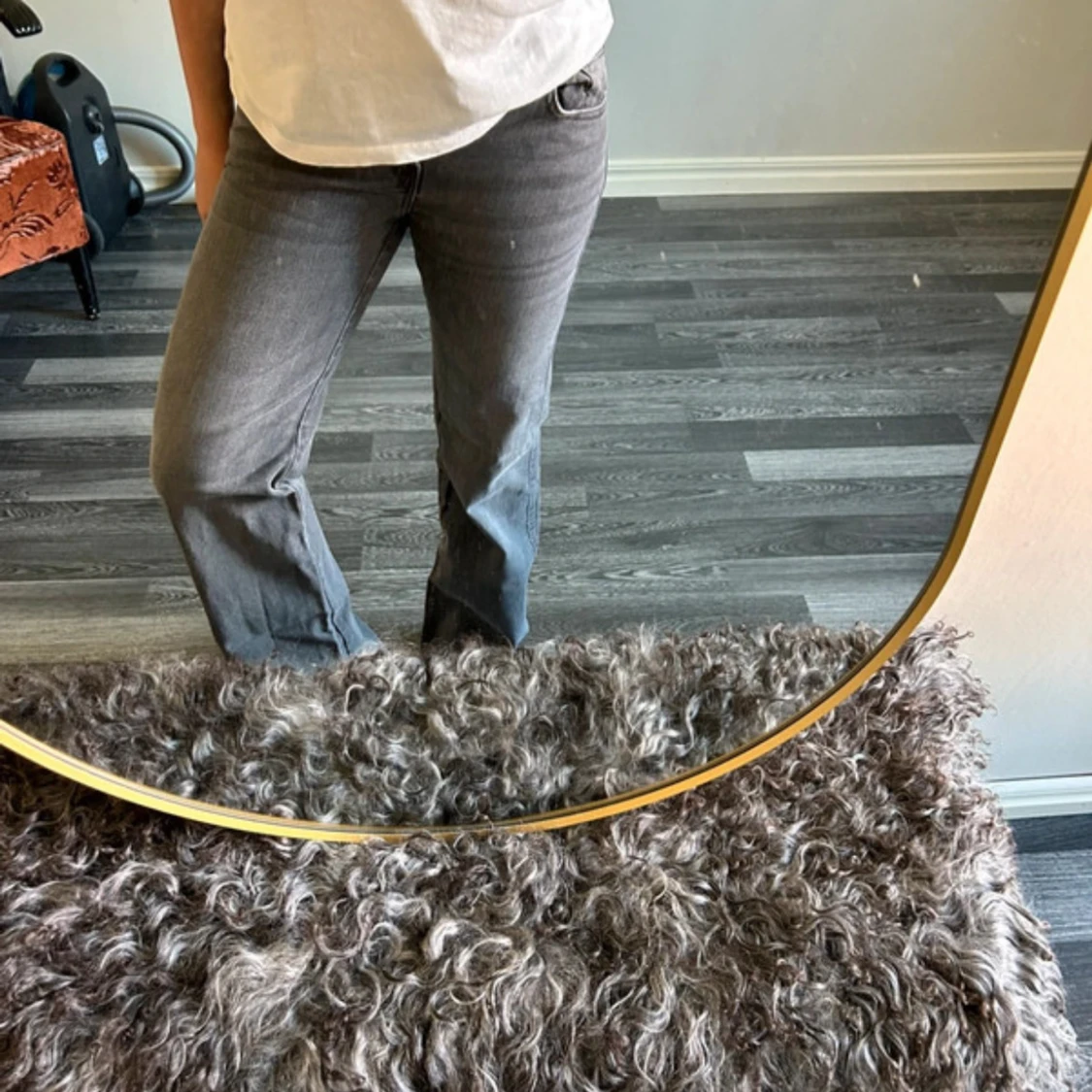 Grå bootcut jeans - 1